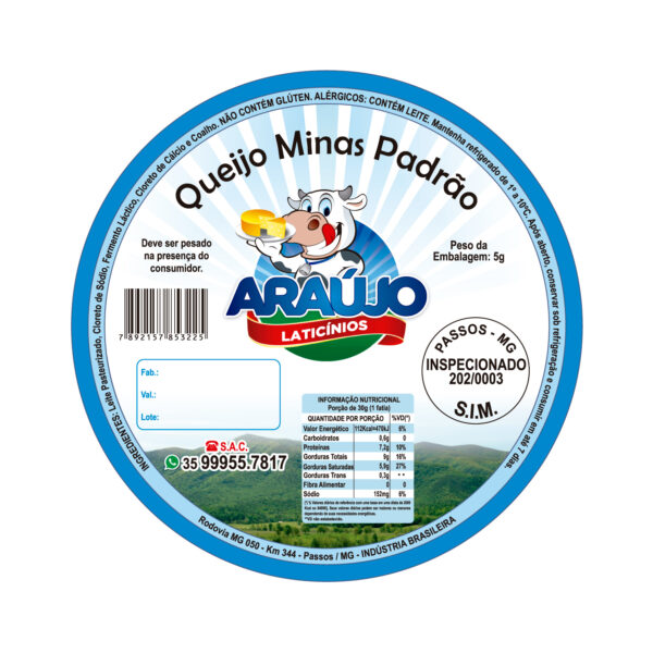 Rótulo Adesivo para Queijo – MOD. 004