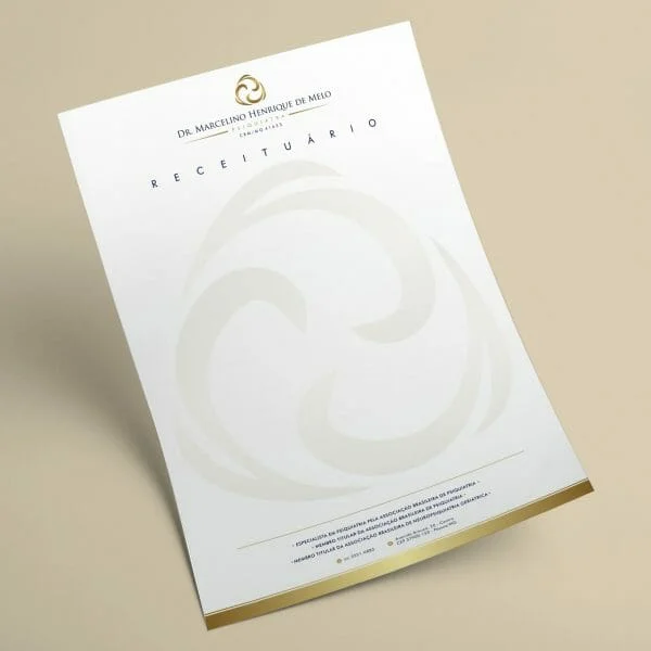 Receituário Personalizado – A4 em Sulfite 90g