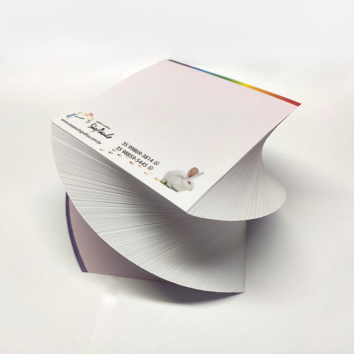 Bloco (500 folhas) personalizado com o seu logotipo - Imagem 3