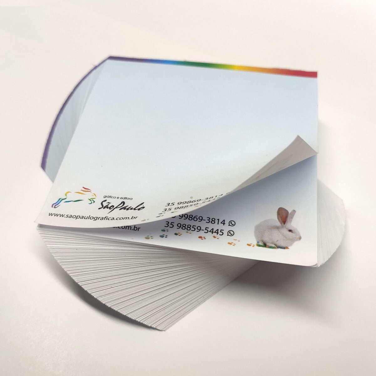 Bloco (300 folhas) personalizado com o seu logotipo - Imagem 3