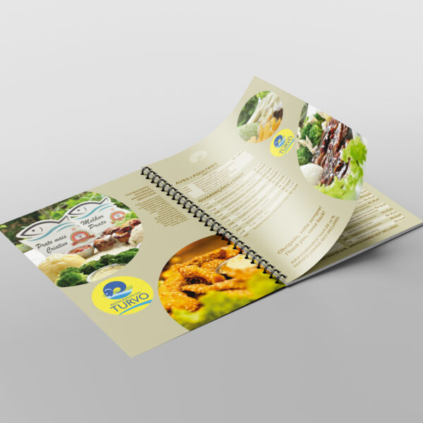 Cardápio com Wire-o Personalizado – MOD. 004