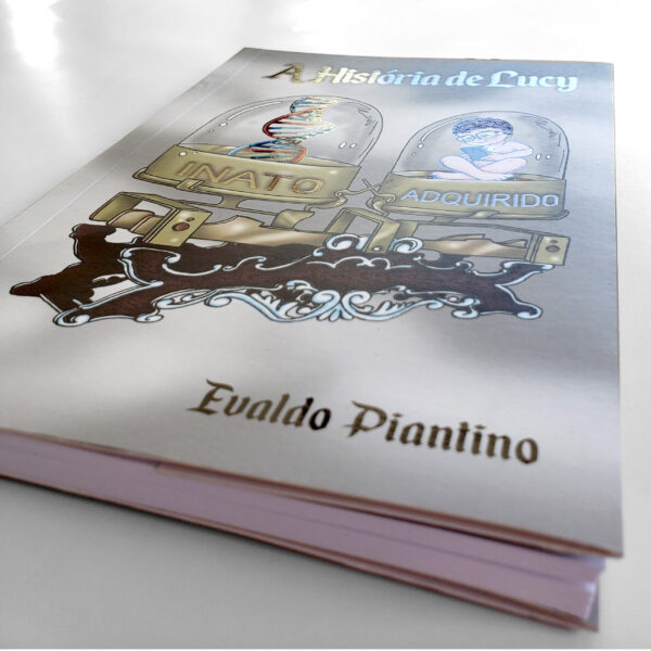 Livro capa com laminação BOPP fosca verniz localizado e lombada quadrada
