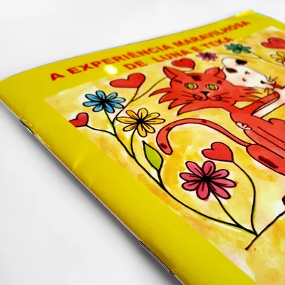 Livro infantil com capa laminação BOPP brilho