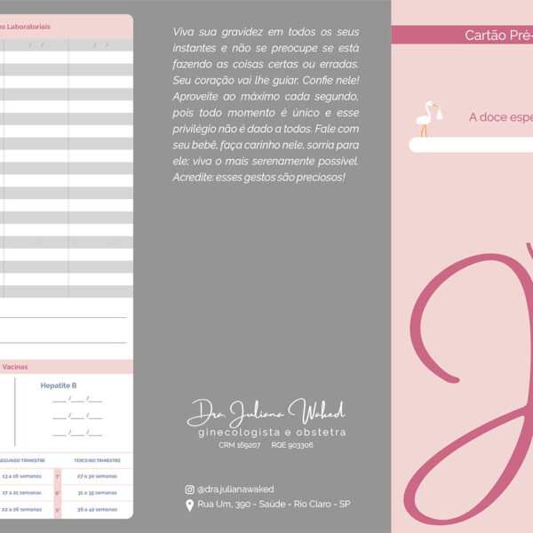 Cartão de Gestante Personalizado – MOD.101