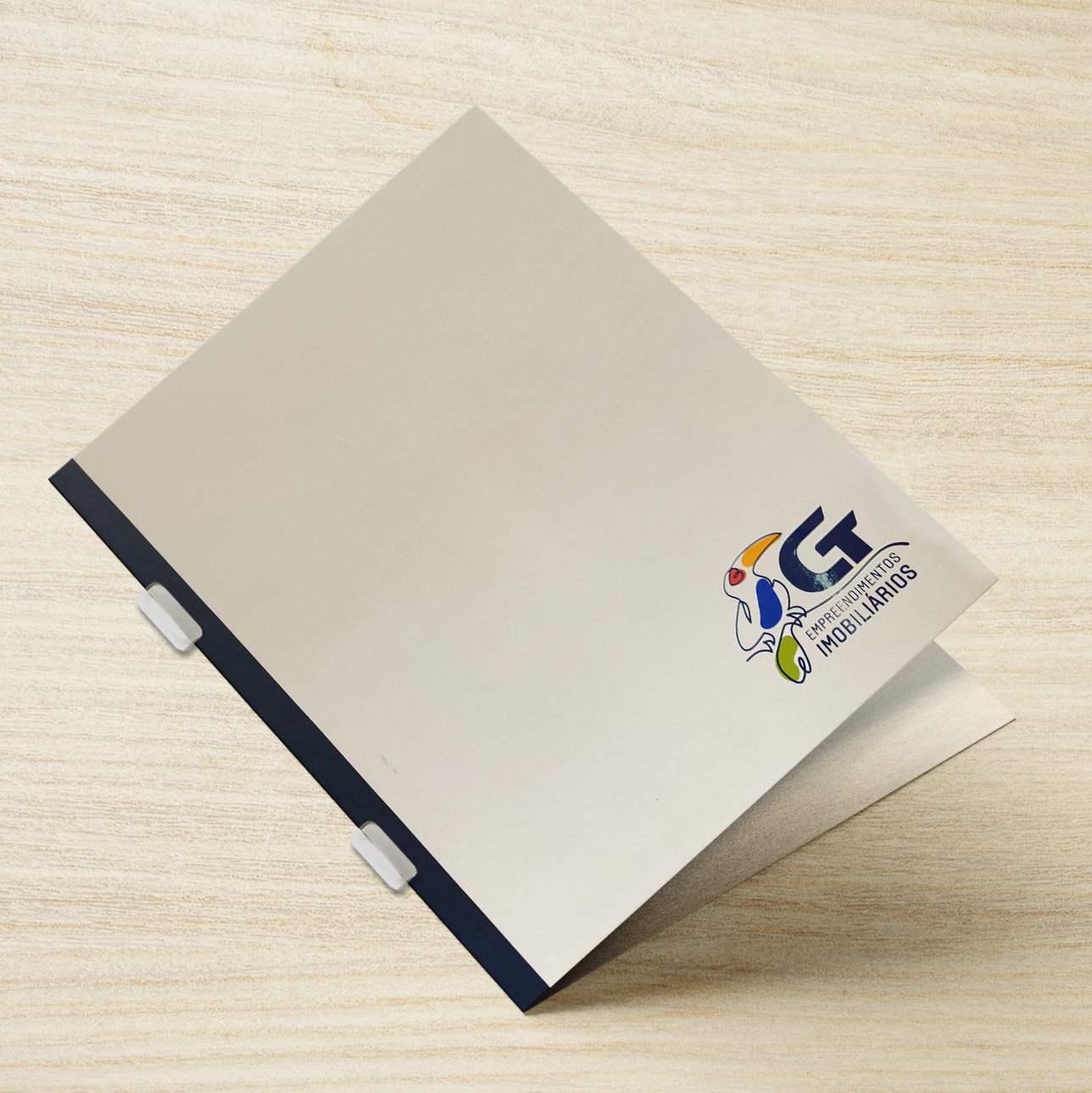 Pastas com Laminação, Verniz Localizado e Orelha. mod.125C - Imagem 2