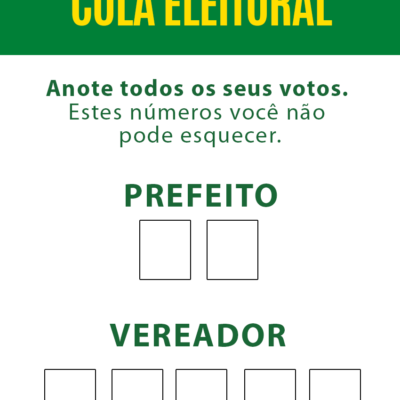 Santinhos Eleitorais Personalizados – Eleições 2024