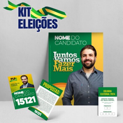 Kit Eleições 2024 – Flyer – Santinho e Colinha Eleitoral