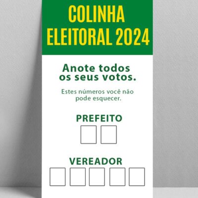 Colinha Eleitoral Personalizada – Eleições 2024