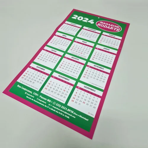 calendário personalizado calendário de parede papel triplex 300g impressão personalizada presente corporativo decoração de escritório design personalizado calendário 2024 (ou o ano atual) brinde personalizado papelaria personalizada