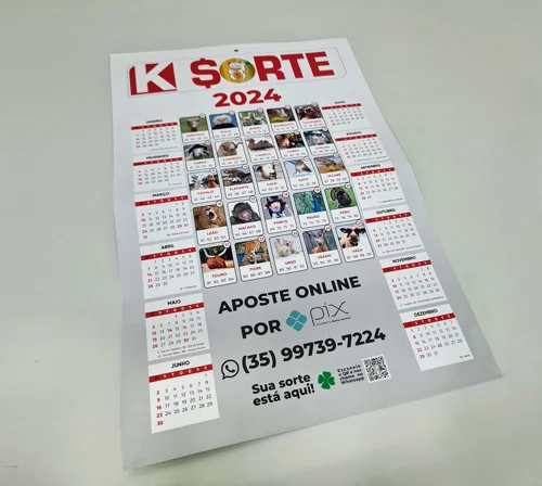 calendário personalizado calendário de parede papel triplex 300g impressão personalizada presente corporativo decoração de escritório design personalizado calendário 2024 (ou o ano atual) brinde personalizado papelaria personalizada