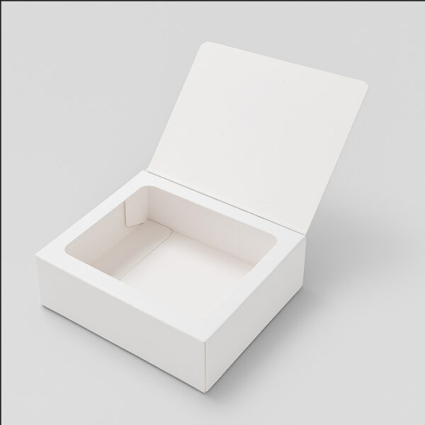 Caixa com tampa e janela Personalizada | 7 x 6 x 2,5 |
