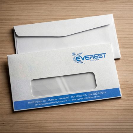 Envelope com janela Envelope com janela